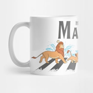 Lion King Characters Walking Across The Road Comfort Colors Mug